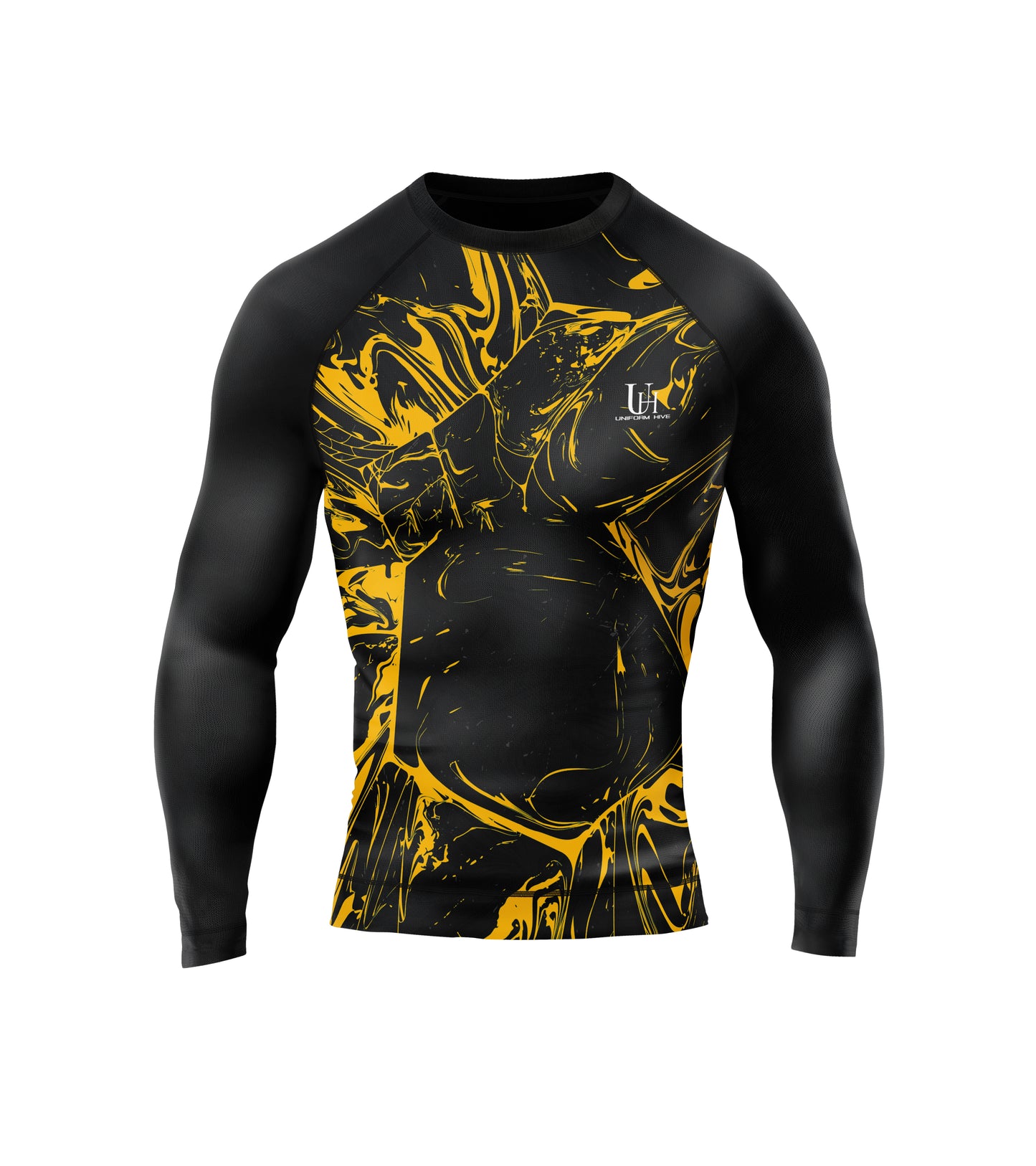 Men’s Compression T-Shirt – Ultra-Light Performance Fabric, Tight Fit Base Layer for Gym, Training, and Recovery | Uniform Hive™