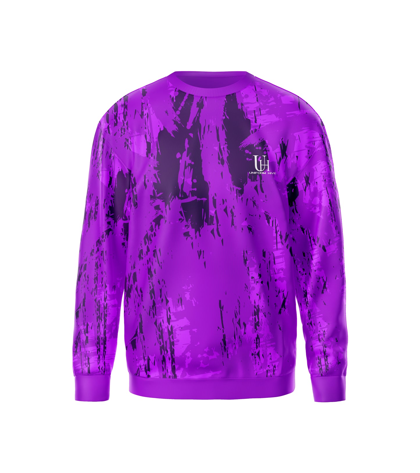 Men’s Sweatshirt – Athletic Fit Fleece Pullover, Warm Breathable Crewneck for Gym, Training & Everyday Street Style | Uniform Hive™
