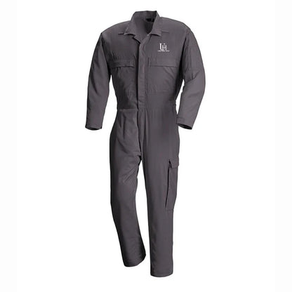 Heavy-Duty Industrial Coverall Uniform with Pockets for Work and Safety
