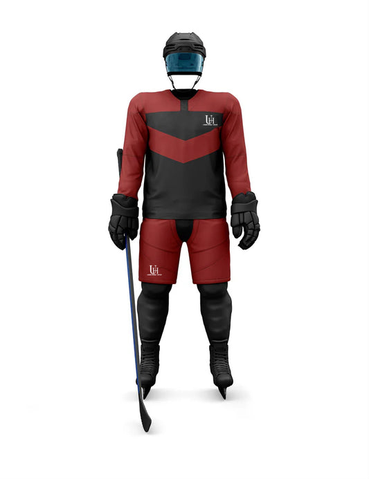 Custom Team Ice Hockey Uniform with Breathable Performance Fabric