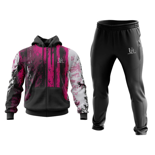 Men’s Tracksuit – Sporty Full Zip Jacket & Jogger Pants Set, Lightweight Stretch Fabric for Gym, Running & All-Day Comfort | Uniform Hive™