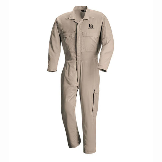 Heavy-Duty Industrial Coverall Uniform with Pockets for Work and Safety