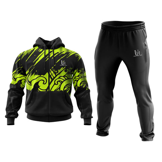 Men’s Tracksuit – Two-Piece Athletic Set with Zip Jacket & Joggers, Moisture-Wicking Fabric for Training, Gym & Travel | Uniform Hive™