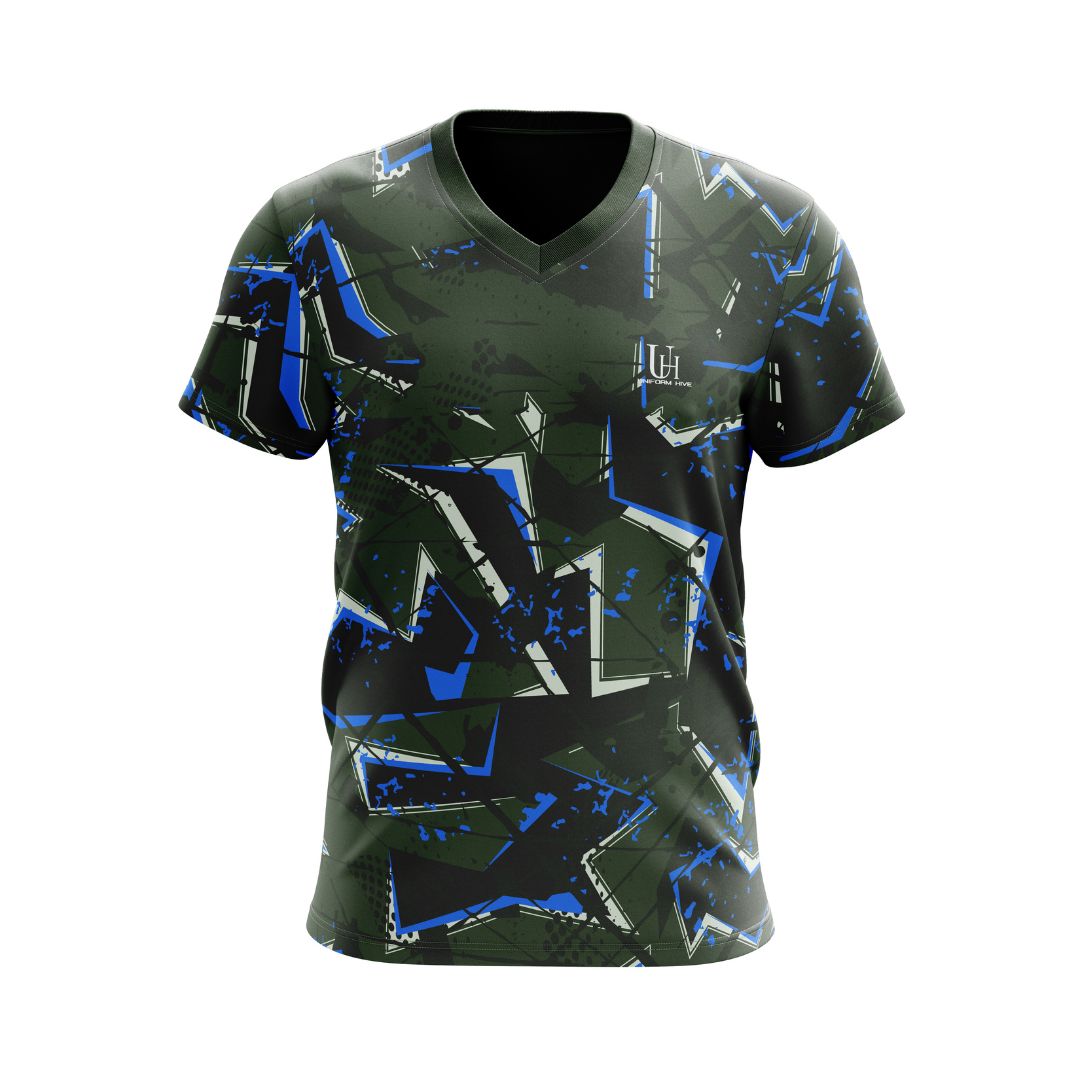 Men’s V-Neck T-Shirt – Premium Soft Cotton Modern Fit V-Neck Tee, Lightweight Breathable Casual Shirt for Everyday Wear & Layering | Uniform Hive™