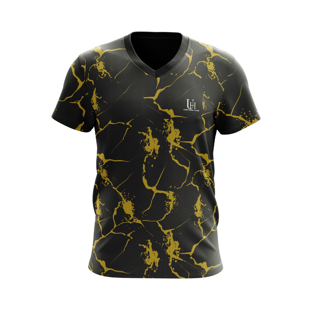 Men’s V-Neck T-Shirt – Classic Soft Cotton Slim Fit V-Neck Tee, Lightweight Breathable Casual Everyday Shirt for Layering & Comfort | Uniform Hive™
