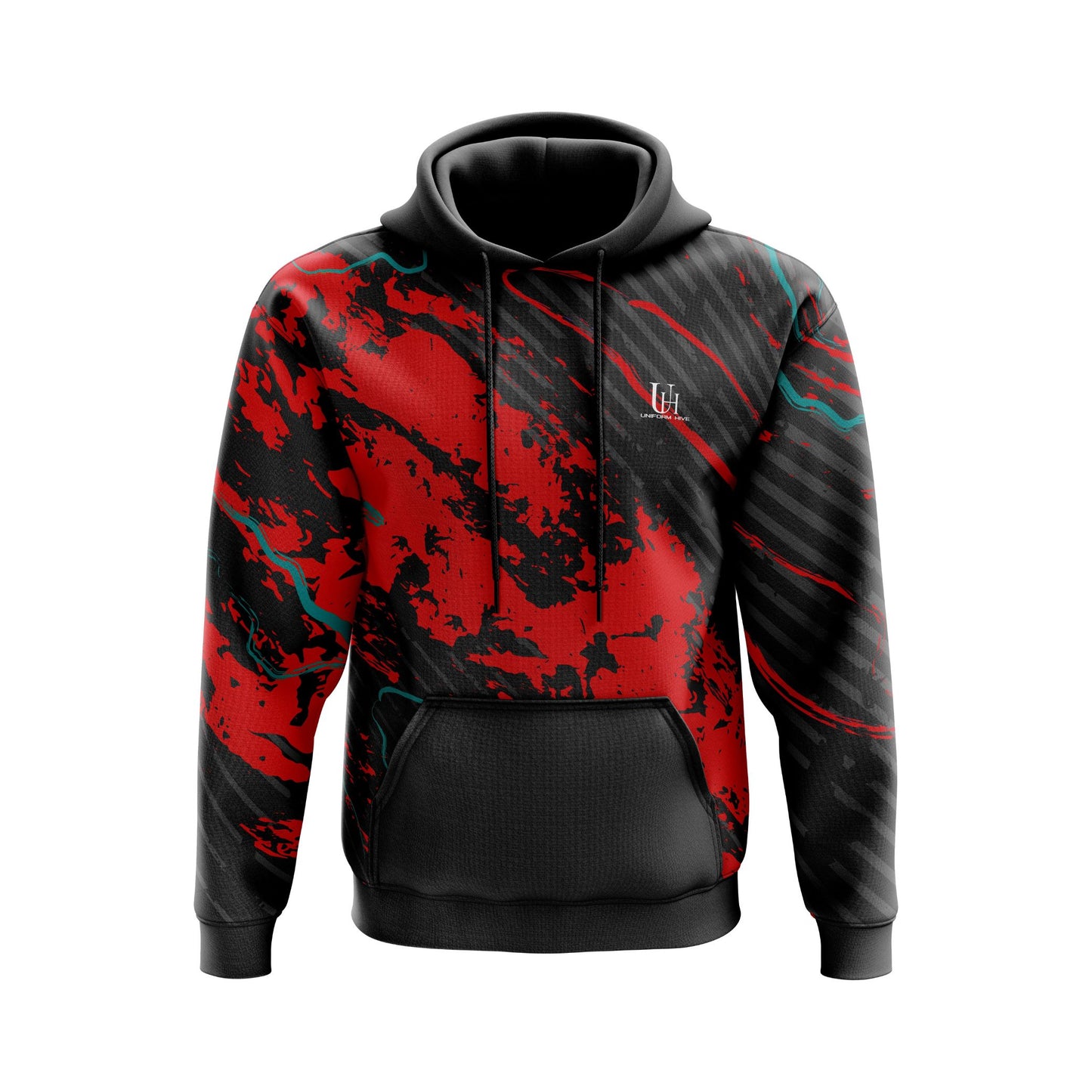 Men’s Hoodie – Soft Brushed Fleece Pullover, Athletic Fit Sweatshirt for Training, Teamwear & Streetwear | Uniform Hive™