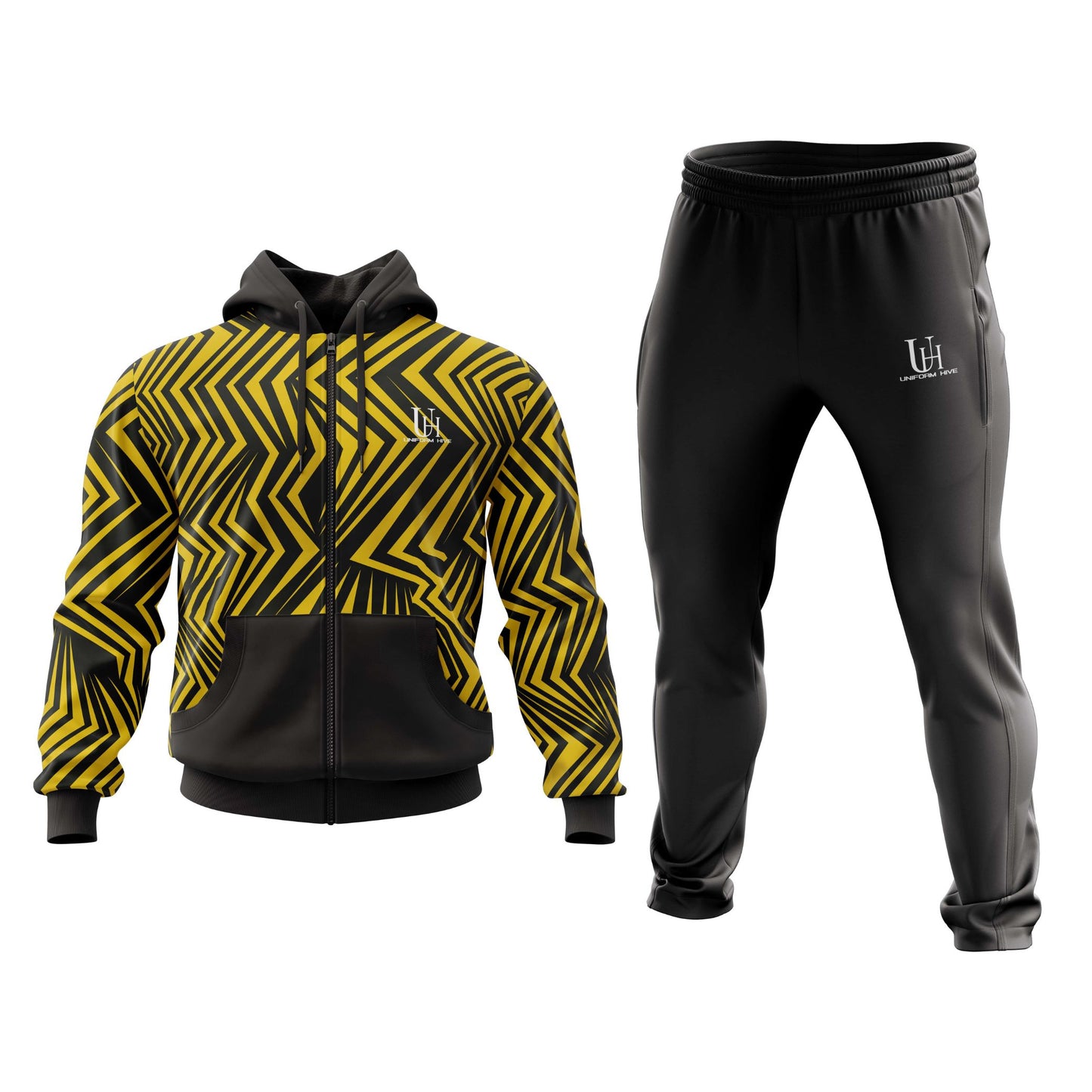 Men’s Tracksuit – Two-Piece Athletic Training Set, Breathable Full Zip Jacket & Jogger Pants for Gym, Running & Daily Activewear | Uniform Hive™