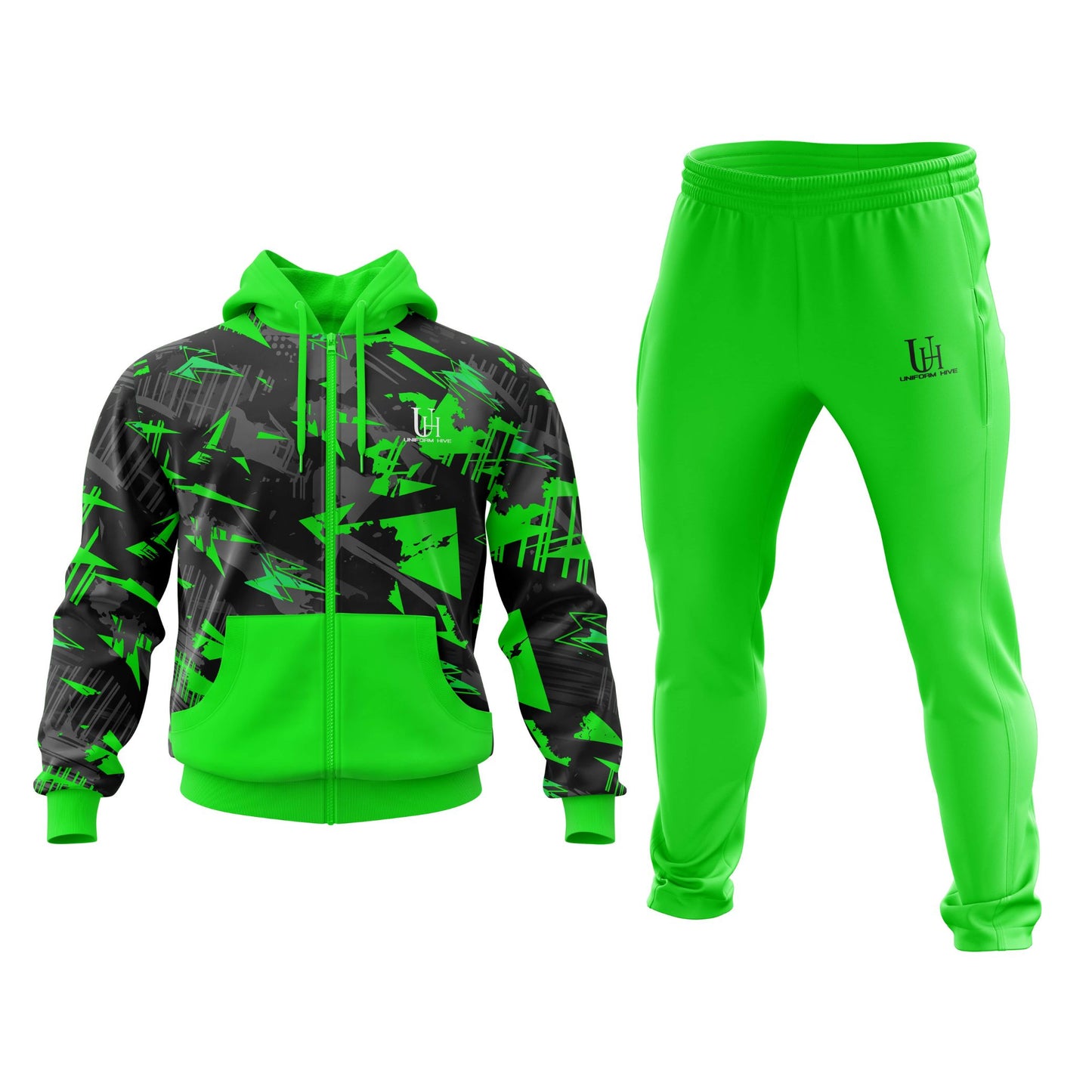 Men’s Tracksuit – Full Zip Jacket & Jogger Set, Athletic Fit, Quick-Dry Training Suit for Gym, Sports & Daily Streetwear | Uniform Hive™